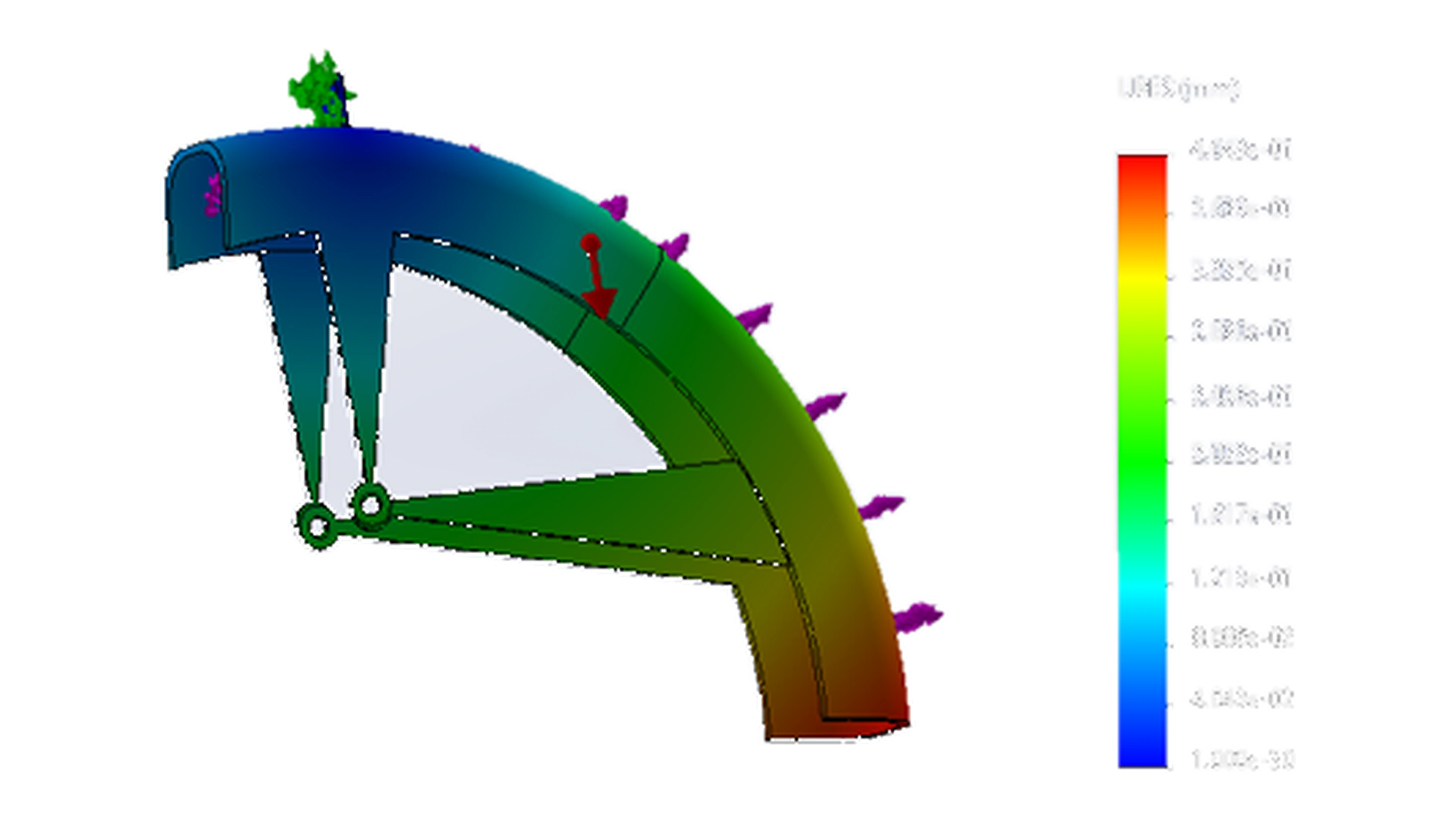 Fender displacement simulation
