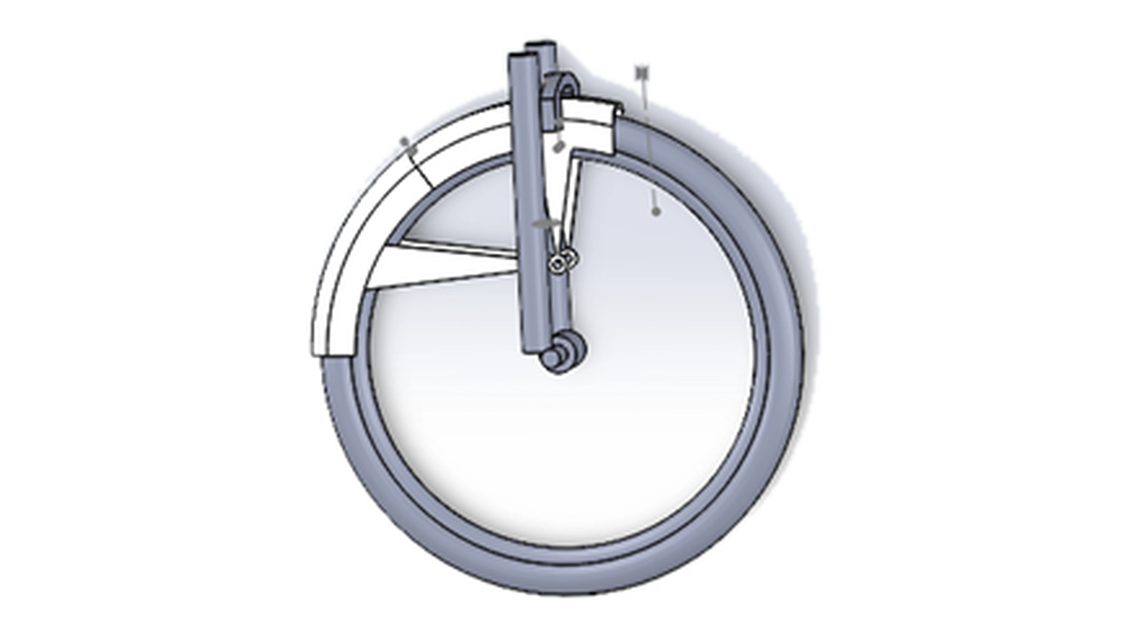 Reconstructed bicycle reference geometry