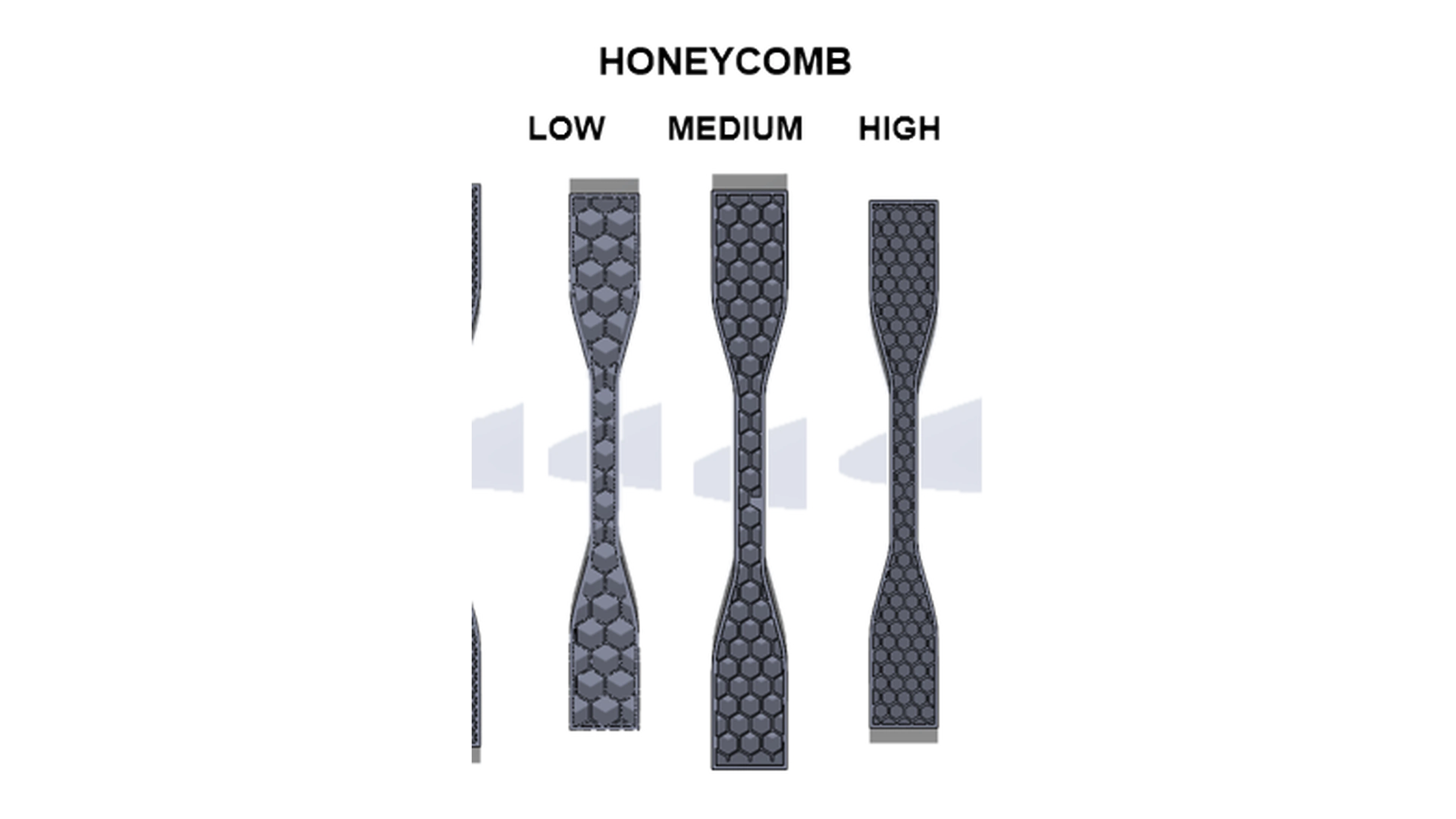Honeycomb infill specimens