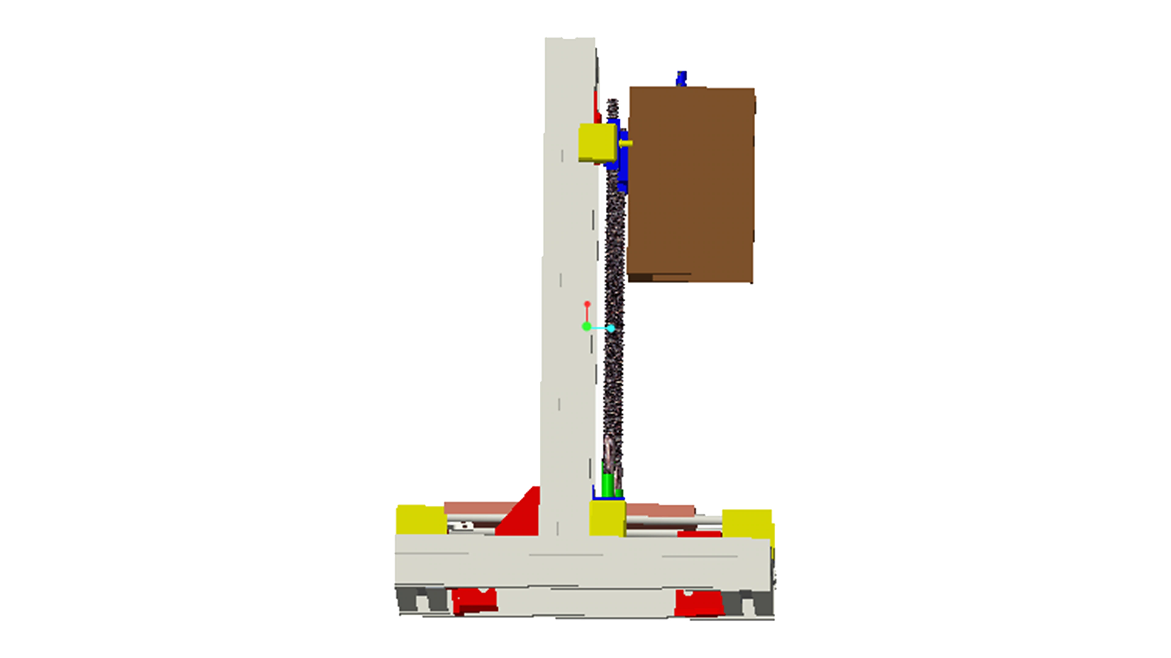 Universal paste extruder side CAD view