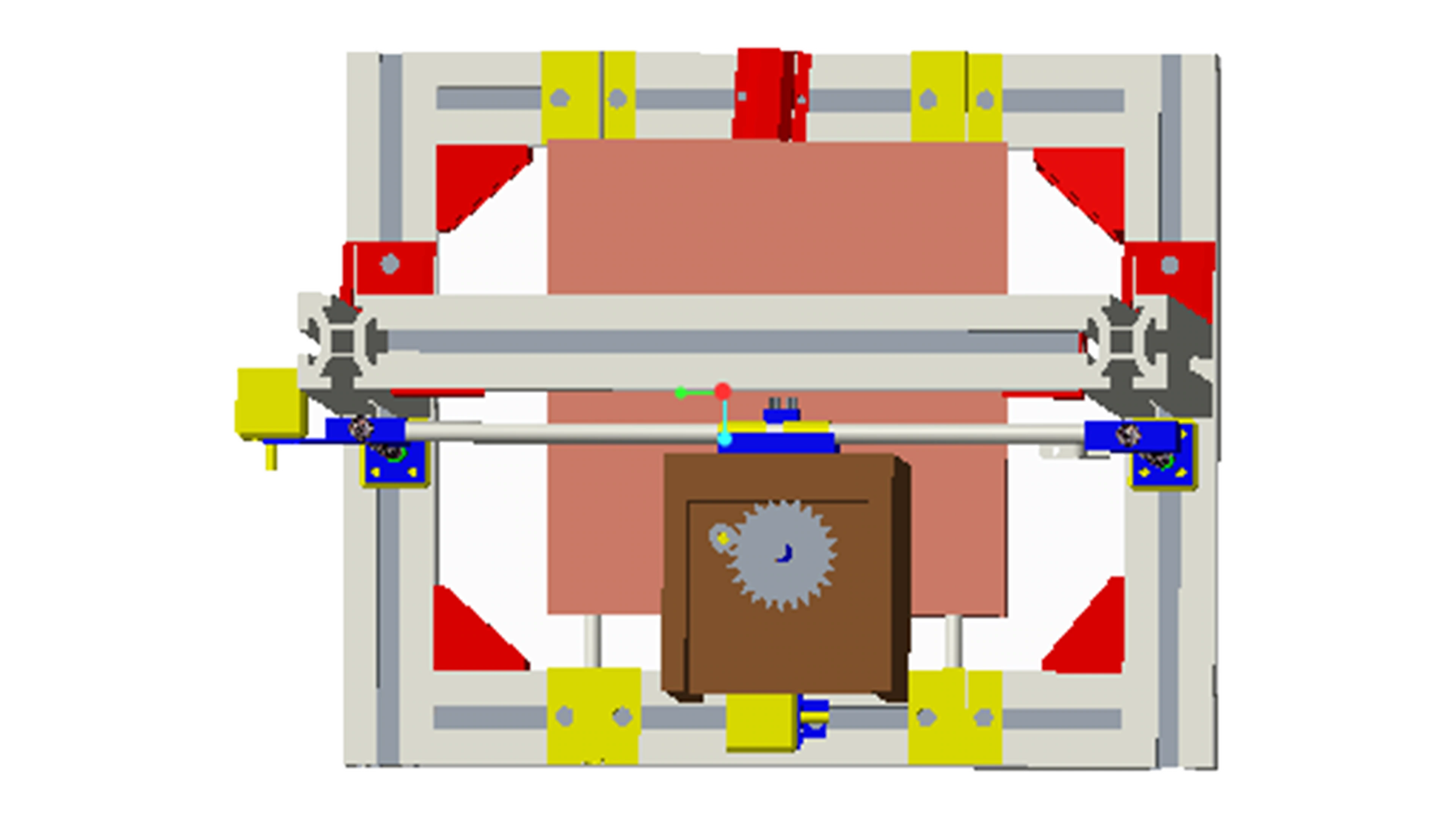 Universal paste extruder top CAD view