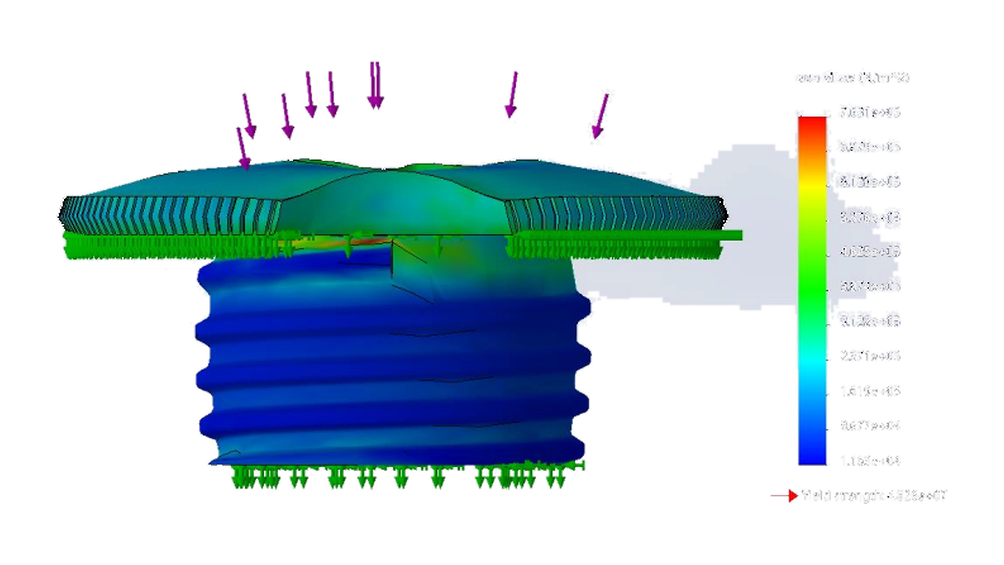 Poolular static simulation result